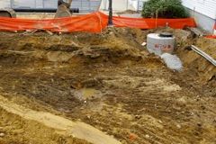 Excavation For New Addition with Police Station on